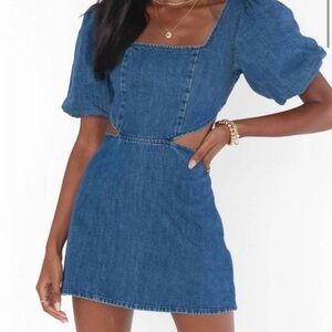 NEW SHOW ME YOUR MUMU City Cut Out Dress in Deep End